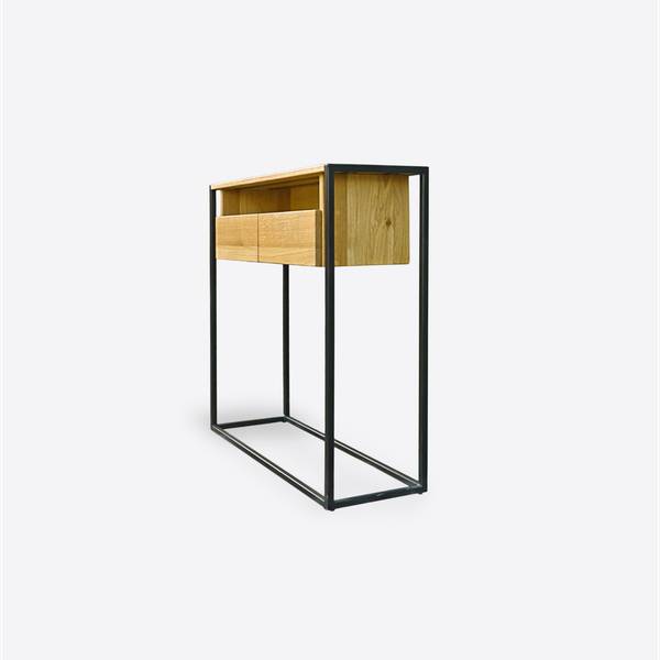 Konsolentisch mit Schubladen Flur MERIS Braun - Eiche - 95 x 90 x 30 cm