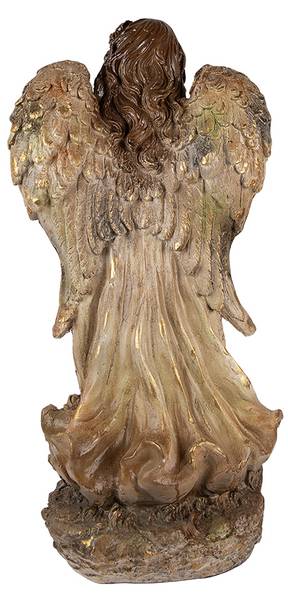 Dekorationsfigur Engel Xmas&Kaden Beige - Keramik - 29 x 36 x 38 cm