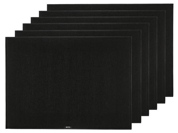 Placemat NUDE set van 6 zwart