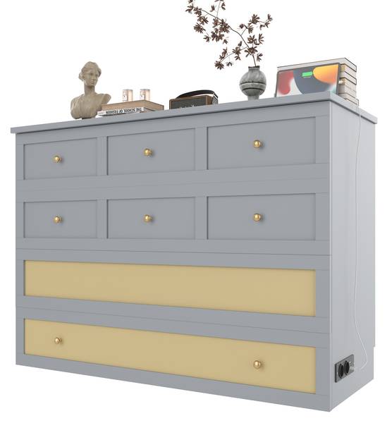 Schrankbett Hera Ⅰ Grau