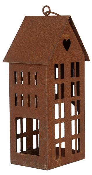 Dekorationsfigur Haus Deco&Achi Braun - Metall - 11 x 30 x 13 cm