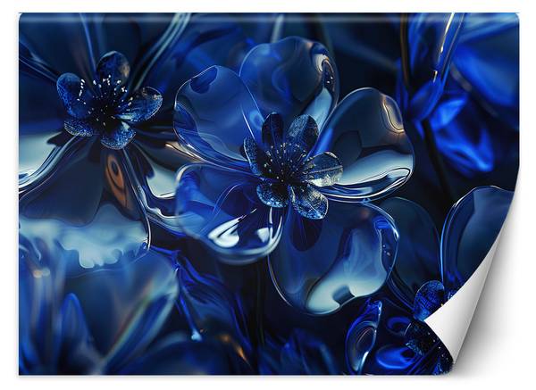 Fototapete 3D Glasblumen 400 x 280 cm