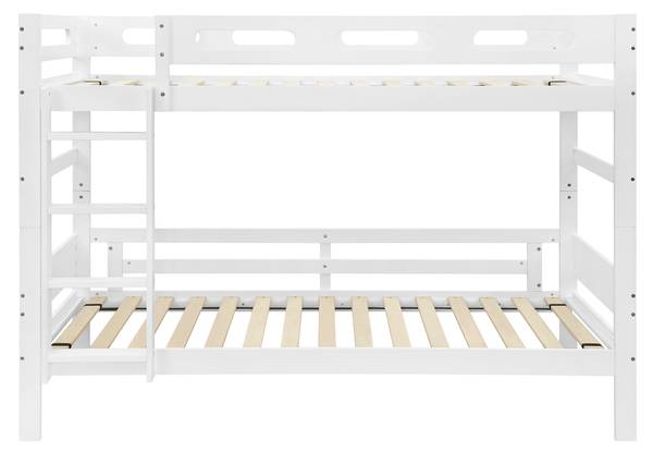 Stapelbed LucyAttic Ⅰ wit - grenenhout - 95 x 146 x 204 cm