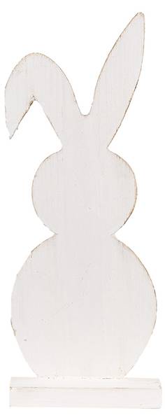 Decoratie Beeld Konijn Easter&Jayceon wit - plaatmateriaal op houtbasis - 9 x 50 x 20 cm