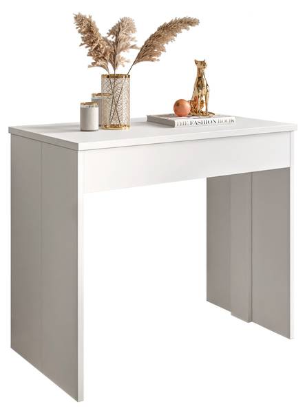 Konsole WHITE Weiß - Holzwerkstoff - 90 x 75 x 50 cm