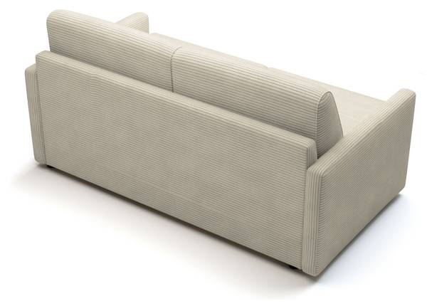 GIULIA 3-zits slaapbank beige - massief hout - 175 x 87 x 100 cm