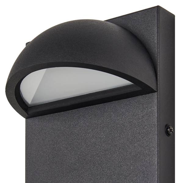 Wandleuchte für den Aussenbereich SAJUR Schwarz - Metall - 12 x 28 x 9 cm