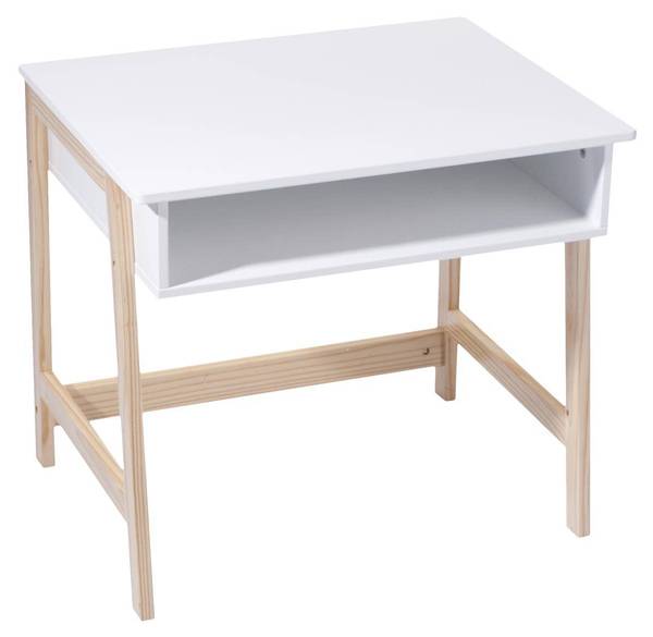 Kinderschreibtisch ISIA Weiß - Holzwerkstoff - 46 x 52 x 58 cm
