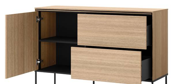 Kombikommode Visso 03 Braun - Holzwerkstoff - 127 x 85 x 41 cm