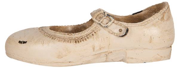 Dekorationsfigur Schuh Deco&Inley Beige - Kunststoff - 6 x 5 x 15 cm
