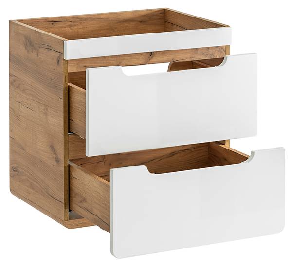 Waschtisch LUTON-56-518 Weiß - Holzwerkstoff - 61 x 63 x 46 cm