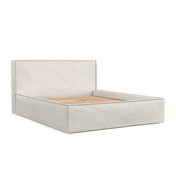Polsterbett Sato mit Stauraum 200x200 Creme - Liegefläche Breite: 200 cm