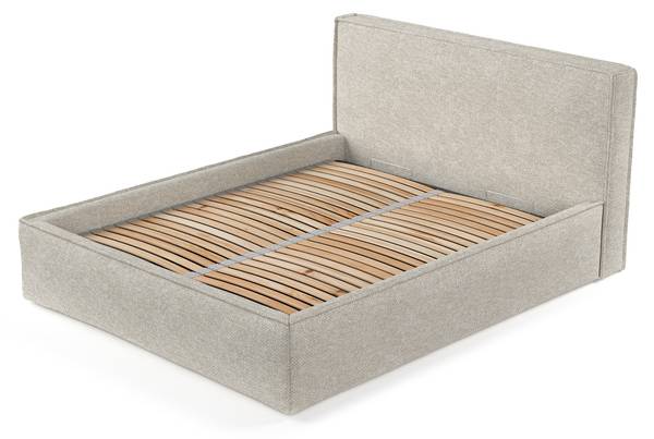 Polsterbett Lounge Beige - Grau - Liegefläche Breite: 180 cm