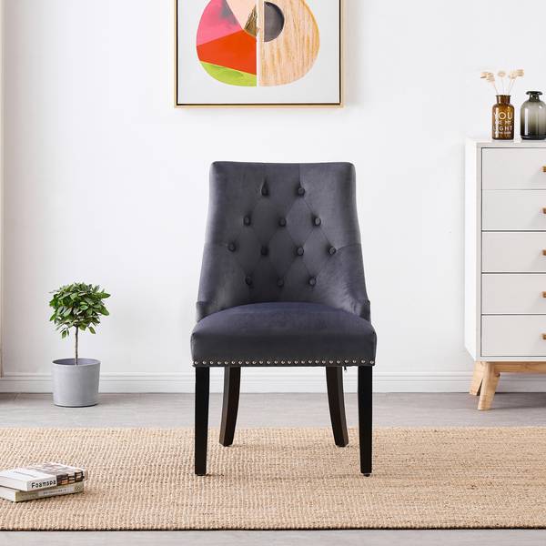 Esszimmerstuhl Windsor 2-teilig Grau