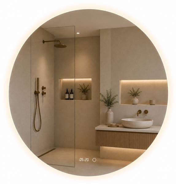 LED Badspiegel Richmond 120 x 120 cm