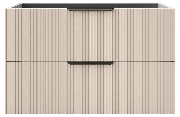 Waschbeckenunterschrank DALIKO Beige - Holz teilmassiv - 80 x 50 x 46 cm