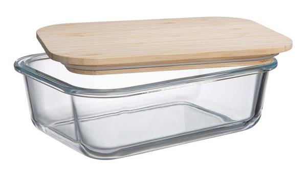 Lunchbox NATURALS Borosilikatglas / Bambus - Transparent / Natur