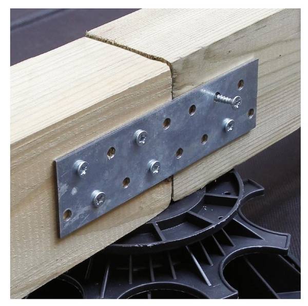Bambus-Terrassenfliese NAVIA Braun - Bambus - 13 x 1 x 185 cm