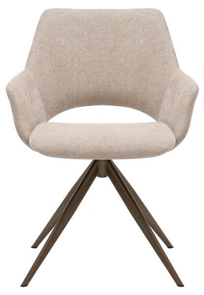 Esszimmerstuhl DAISY Beige - Textil - 61 x 82 x 60 cm
