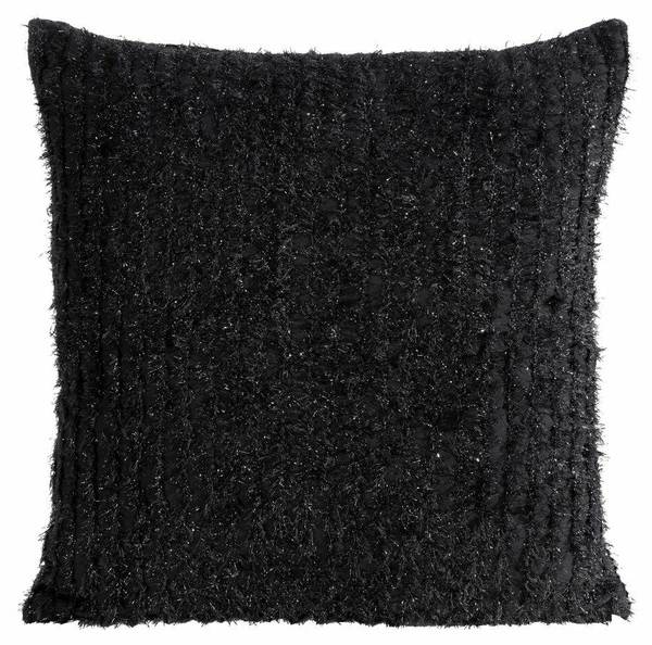 Kissenbezug SELMA Schwarz - Textil - 45 x 45 x 1 cm