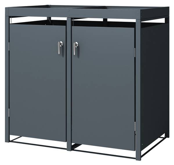 Abri à poubelles TORINO lot de 2 Largeur : 132 cm