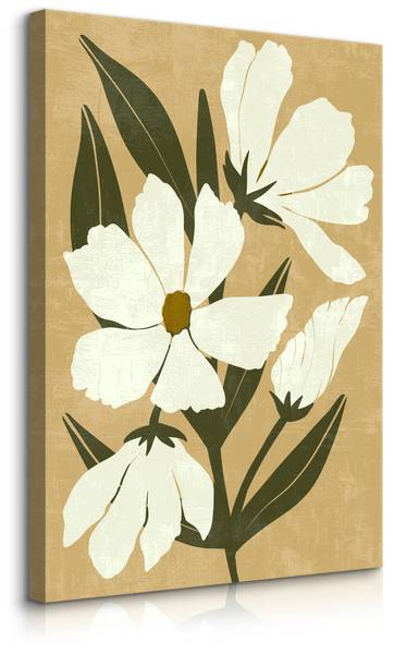 Leinwandbild Blume 40 x 60 x 60 cm