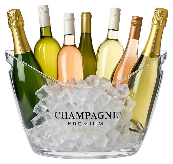 IJsemmer 8 liter met handgrepen kunststof - 35 x 26 x 25 cm