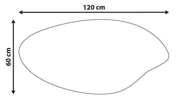 Badezimmerspiegel SOLOGNY Silber - Glas - 120 x 60 x 3 cm