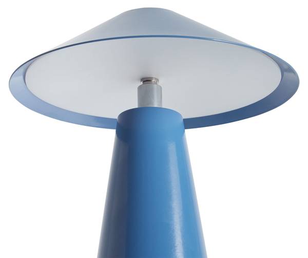 Tafellamp APAYAO 2-delig zwart - blauw - zilver - wit
