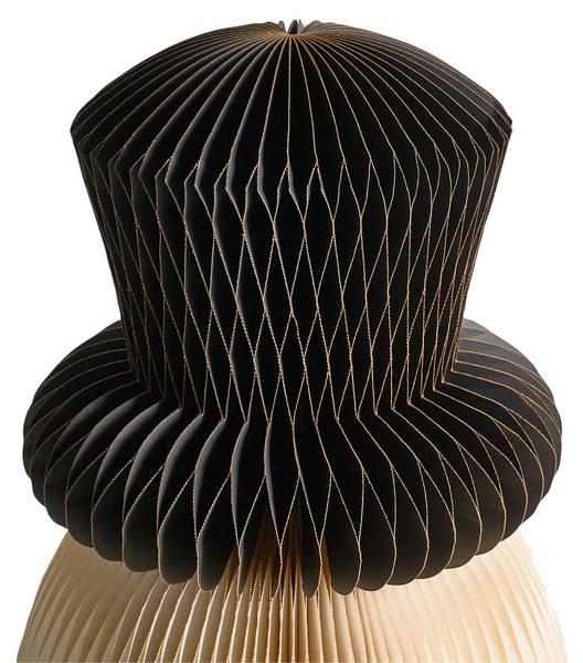 Dekofigur KLARALVEN 2-tlg Beige - Papier - 54 x 90 x 54 cm