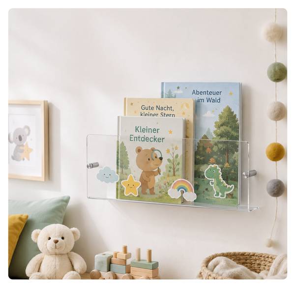 Zeitschriftenhalter für die Wand 3er Set Breite: 48 cm