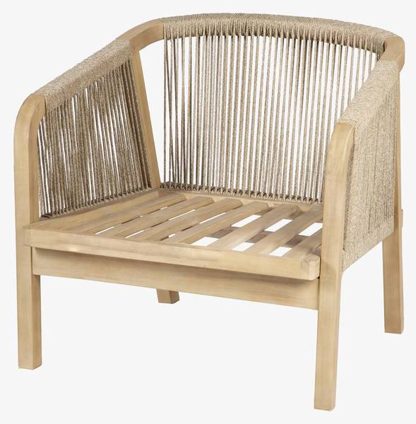 Gartenmöbel-Sessel PAPOUASIE Grau - Strukturstoff - 69 x 68 x 79 cm