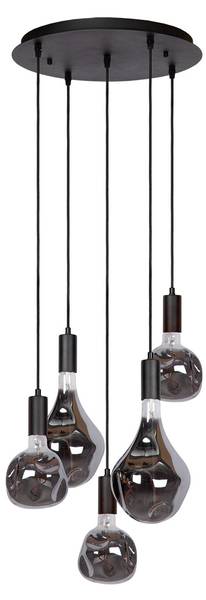Pendelleuchte SAPA 5 Schwarz - Metall - 40 x 130 x 40 cm