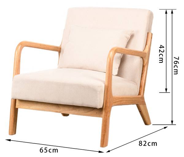 Fauteuil OHAMA Crème