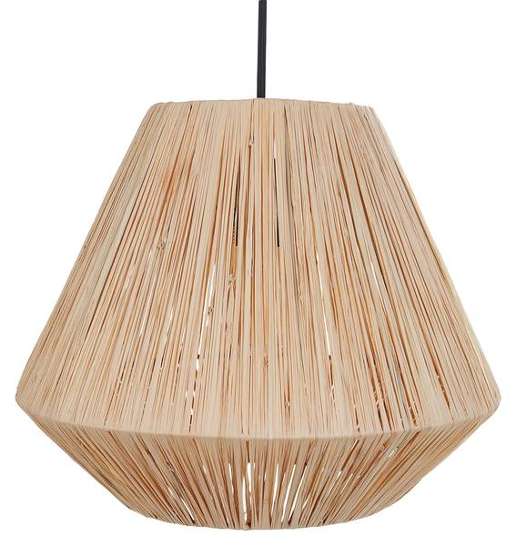 Lampe suspension DAMIT Noir - Bleu - Fibres naturelles - 33 x 125 x 33 cm