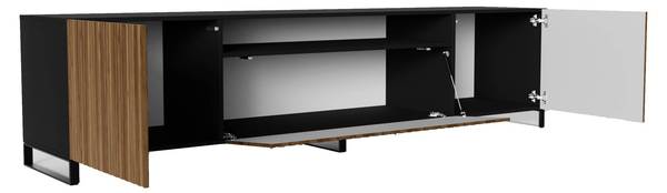 RTV Schrank MIO Schwarz - Eiche Dunkel