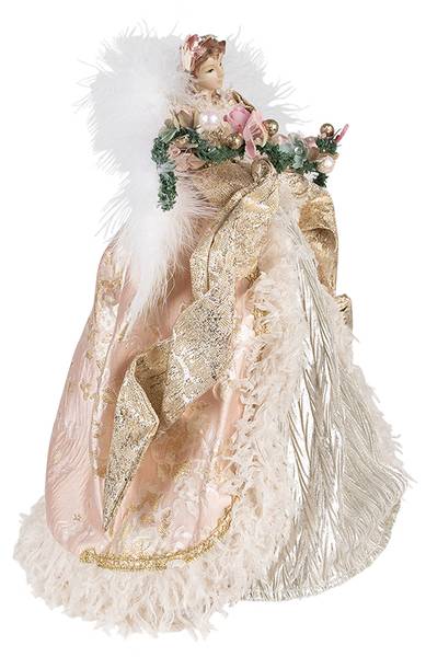 Weihnachtsdekoration Engel Xmas&Jack Pink - Kunststoff - 20 x 40 x 25 cm