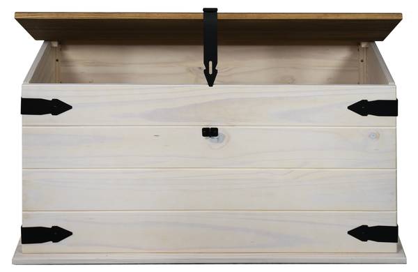 Truhe MEXICO Beige - Kiefer - 92 x 46 x 50 cm
