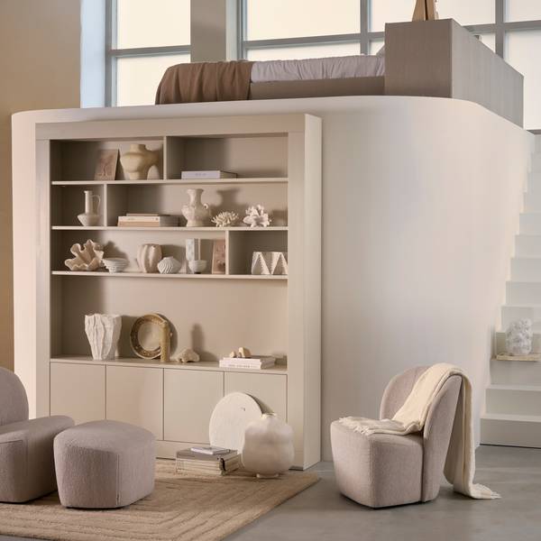 Armoire murale WALLCOVER Bleu - Pin - 210 x 229 x 31 cm
