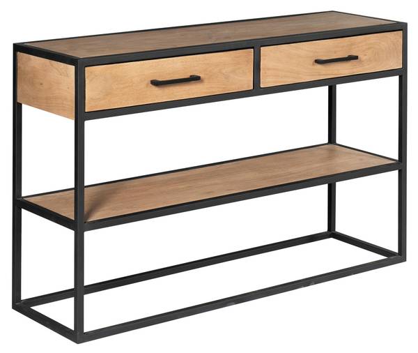 Beistelltisch DAKOTA Braun - Massivholz - 120 x 76 x 35 cm