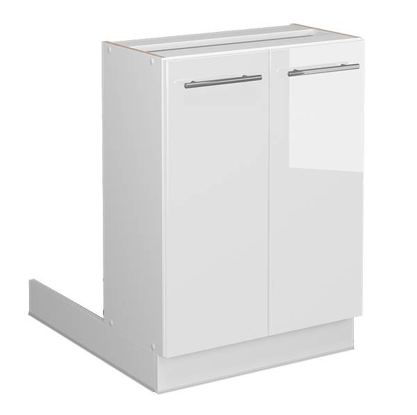 Kücheninsel Fame-Line 38554 Hochglanz Weiß - Reinweiß - 60 x 30 cm