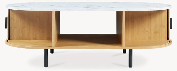 Couchtisch Tvedestrand Beige - Marmor Weiß Dekor