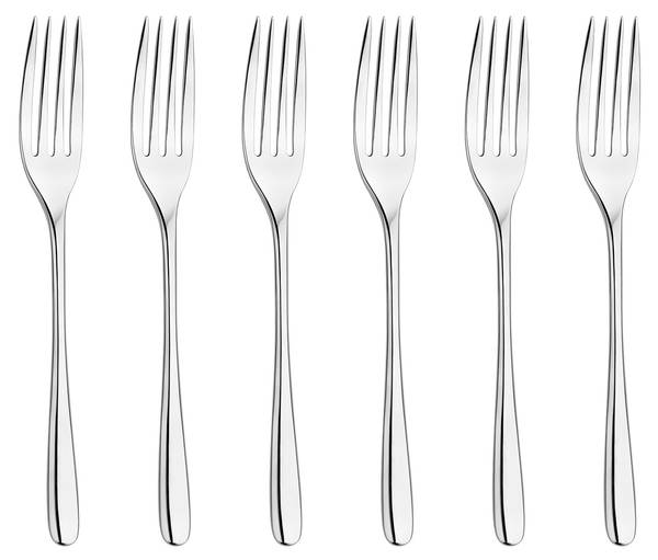 Tafelgabeln LUI 6-er Set Silber - Metall