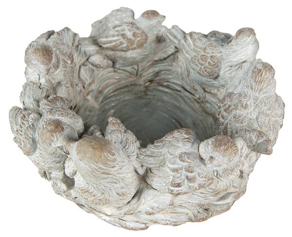 Blumentopf Pilarsi Grau - Stein - 27 x 12 x 27 cm