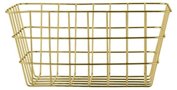 Badkorb VIANA Gold - Metall - 18 x 25 x 12 cm