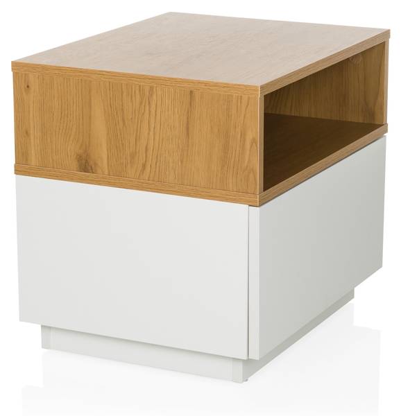 Beistelltisch MELMO Weiß - Holzwerkstoff - 50 x 45 x 40 cm