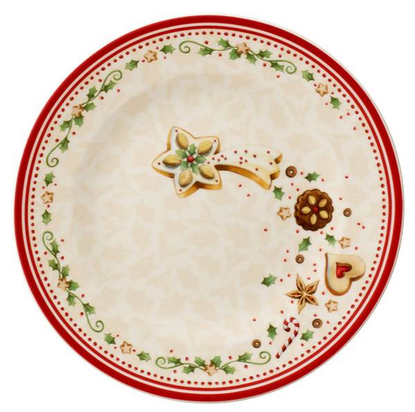 Frühstücksteller Winter Bakery Delight Porzellan - 22 x 2 x 22 cm