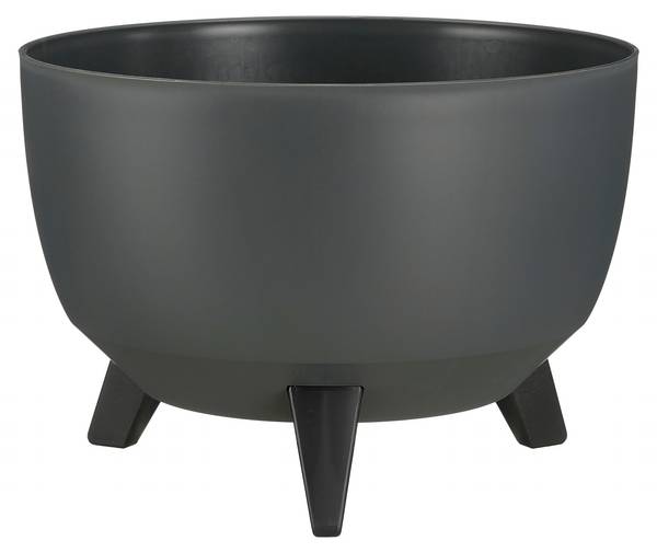 Garten-Pflanzkübel Doppio Grau - Kunststoff - 33 x 19 x 33 cm