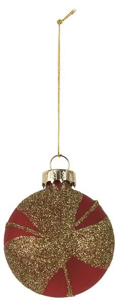 Weihnachtskugel Xmas 51480 Gold - Glas - 3 x 7 x 6 cm