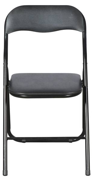 Klappstuhl  Mihe 4er Set Schwarz - Stahl - 45 x 78 x 44 cm